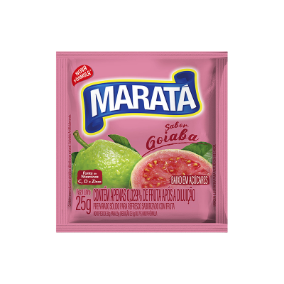 MARATÁ REFRESCO EM PÓ GOIABA CX C/ 15UND DE 25G